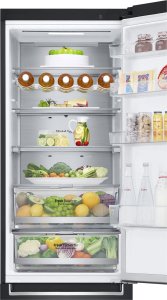 Lodówka LG LG Šaldytuvas GBB72MCUGN Energy efficiency class D Free standing Combi Height 203 cm No Frost system Šaldytuvas net capacity 277 L Šaldiklis net capacity 107 L Ekranas 35 dB Juodas 10