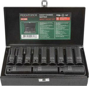 Rockforce ROCKFORCE NASADKI UDAROWE DŁUGIE 12szt.1/2" 10-24mm /WALIZKA 1