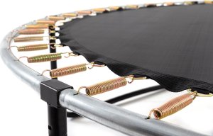 Funfit Trampolina Ogrodowa Premium dla dzieci 252cm (8FT) z Siatką Wewnętrzną i Drabinką 3