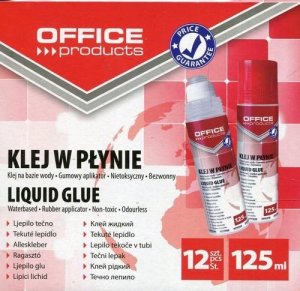 Office Products Klej w płynie biurowy transparentny 125ml (12szt) 1