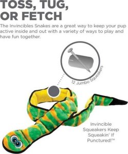 Outward Hound Outward Hound Invincibles Snake orange/green 12 piszczałek [32005] 3