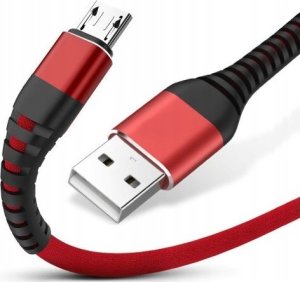 Kabel USB Vega USB-A - microUSB 1 m Czerwony 2