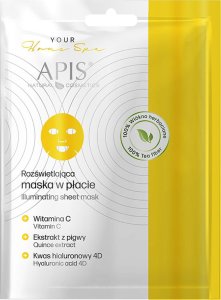 Activeshop Apis rozświetlająca maska w płacie 20 g 1