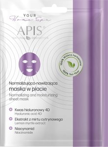 Activeshop Apis normalizująco-nawilżająca maska w płacie 20 g 1