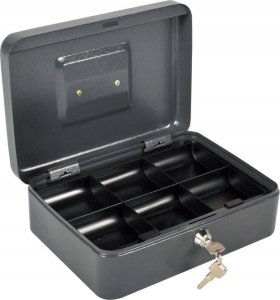 Metalowa skrzynka na pieniądze, 6 przegródek 2