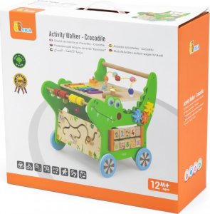 Viga Toys Drewniany Pchacz Edukacyjny Krokodylek 12w1 13