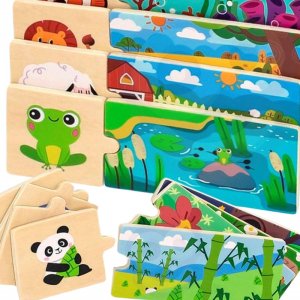 Viga Toys Puzzle Logiczne Ze Zwierzętami Układanka  Lumarko! 1