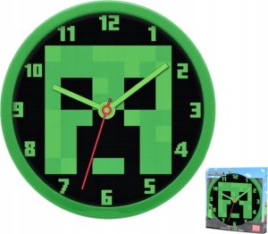 Kids Euroswan Zegar ścienny Wall clock 25cm Minecraft MIN3018 3