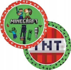 GoDan Talerzyki papierowe Minecraft 23cm 8szt 1