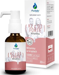 Avitale AVITALE WITAMINA K2 + D3 FORTE 50MCG + 4000IU KROPLE 30ML 1