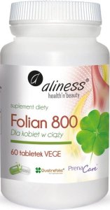 Aliness ALINESS FOLIAN DLA KOBIET W CIĄŻY 800MCG 60 TABLETEK VEGE 1