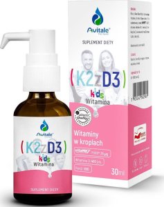 Avitale AVITALE WITAMINA K2 + D3 KIDS KROPLE 30ML 1