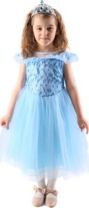 PRC STRÓJ FROZEN II SUKIENKA ELSA KRAINA LODU E201 KSIĘŻNICZKA 130 12