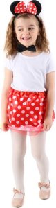 PRC STRÓJ ZESTAW MYSZKA SPÓDNICZKA OPASKA OGON MINNIE MIKI Uniwersalny 5