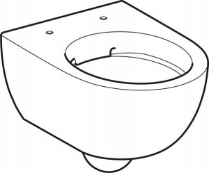 Miska WC Geberit Geberit Selnova Compact Premium Wisząca miska WC, lejowa, B35.5cm, H33cm, T49cm, krótka, ukryte mocowania, Rimfree [6] 3