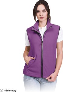 R.E.I.S. VHONEY-L - bezrękawnik damski z polaru, kołnierz ze stójką - ciemnoczerwony M 11