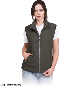 R.E.I.S. VHONEY-L - bezrękawnik damski z polaru, kołnierz ze stójką - ciemnoczerwony M 15