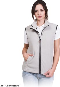 R.E.I.S. VHONEY-L - bezrękawnik damski z polaru, kołnierz ze stójką - ciemnoczerwony M 17