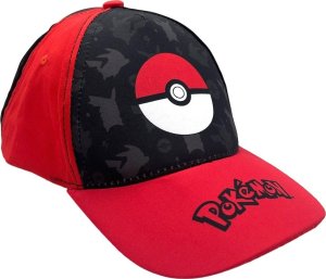 DIFUZED CZAPKA DASZKIEM POKEMON POKEBALL BEJSBOLÓWKA BAWEŁNA 1