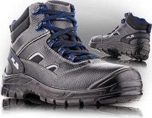 VM Footwear BRUSEL S3 2880- trzewiki ochronne, skóra naturalna tłoczona, powłoka hydrofobowa, stalowy podnosek z wkładką antyprzebiciową, hydrofobowa podeszwa PU/PU antypoślizgowa 47 1