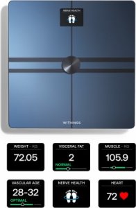 Withings Withings Body Comp - waga z analizą masy ciała oraz pomiarem tętna. Wyrób medyczny (black) 1