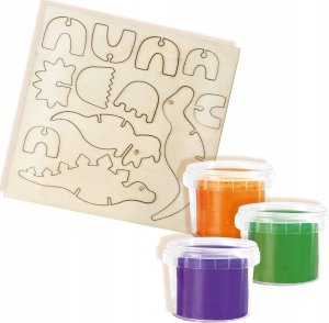 SES Creative SES Ciasto masa Drewniane dinozaury 00418 04187 5