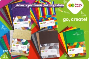 Happy Color Arkusze piankowe mix A4 8szt HAPPY COLOR 2