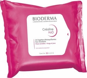 Bioderma Crealine H2O Chusteczki dermatologiczne do demakijażu 25 szt. 1