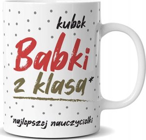 KUKARTKA Kubek Premium Babka z klas± (najlepszy nauczyciel) 1