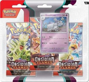 Pokemon Pokémon TCG: Scarlet & Violet - Obsidian Flames - 3-pack blister box (24) 1