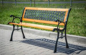 Elior Ławka drewniana ogrodowa z oparciem 16