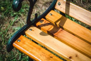 Elior Ławka drewniana ogrodowa z oparciem 7