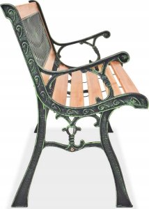 Elior Ławka drewniana ogrodowa z oparciem 9