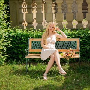 Elior Ławka drewniana ogrodowa z oparciem 10