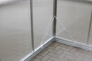 Skośny SANUS XL-16 aluminiowy/polikarbonatowy szklarnia 8