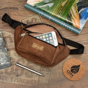 Krateczka Nerka saszetka biodrówka wegańska z korka naturalnego portugalskiego CorkVillage CV11 2