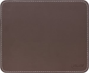 Podkładka InLine InLine® Mouse Pad Premium PU Leather 255x220x3mm brown 1