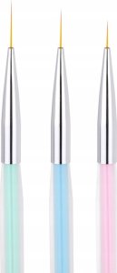 Activeshop Zestaw pędzli do zdobień 3 szt. clear color 2