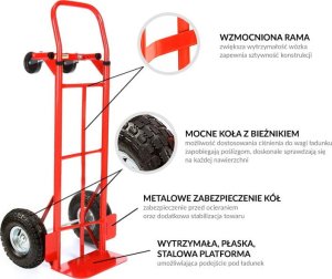 Topex Wózek rozkładany transportowy 2w1 Udżwig 250kg 7