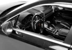Rastar Auto R/C Porsche Cayenne Turbo Rastar 1:14 Czarne na Pilota 6