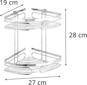 Wenko Narożna półka łazienkowa PREMIUM, 2 poziomy - stal nierdzewna, WENKO 6