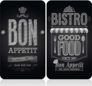 Wenko Szklane płyty ochronne BON APPETIT na kuchenkę – 2 sztuki, WENKO, 14