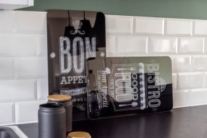 Wenko Szklane płyty ochronne BON APPETIT na kuchenkę – 2 sztuki, WENKO, 17