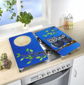 Wenko Szklane płyty ochronne BON APPETIT na kuchenkę – 2 sztuki, WENKO, 2