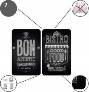 Wenko Szklane płyty ochronne BON APPETIT na kuchenkę – 2 sztuki, WENKO, 8