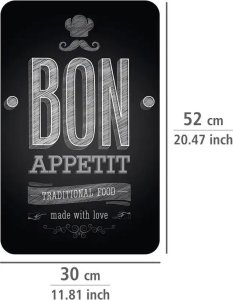 Wenko Szklane płyty ochronne BON APPETIT na kuchenkę – 2 sztuki, WENKO, 10