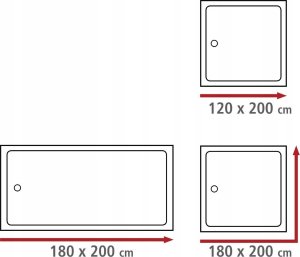 Wenko Zasłona prysznicowa Astera Flexi, tekstylna, 180x200 cm, WENKO 4