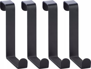 Wenko door hooks black matt 4 pcs 1