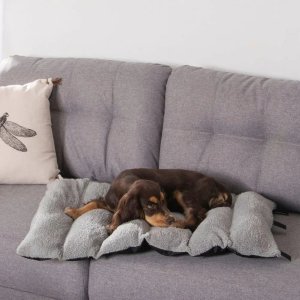 Homea Podróżna mata dla psa BICOLORE, 80 x 50 cm, kolor czarny + szary 5