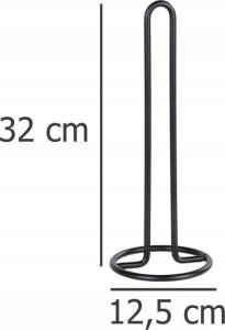 Wenko Stojak na ręcznik papierowy Ø 12,5 cm, czarny, WENKO 4